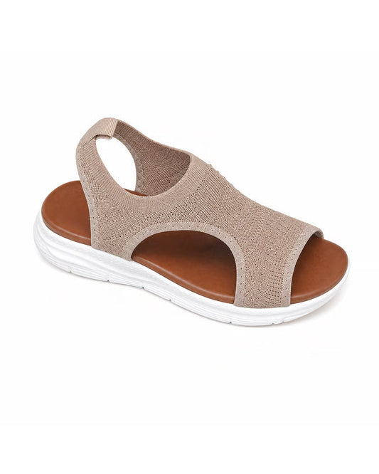 Peep Toe Flyknit Sandals sandals spring summer