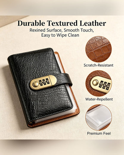 Combination Lock Cash Book 2024 f/w accessories spring summer