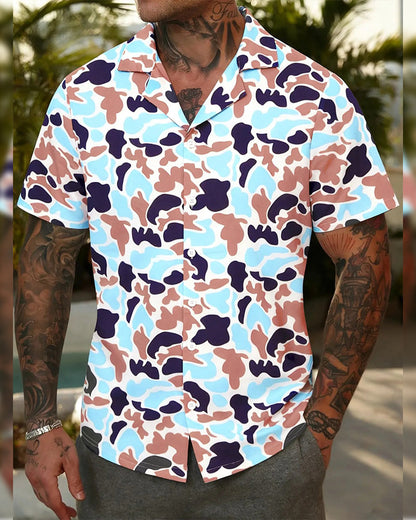 Men's Casual Camo Shirt