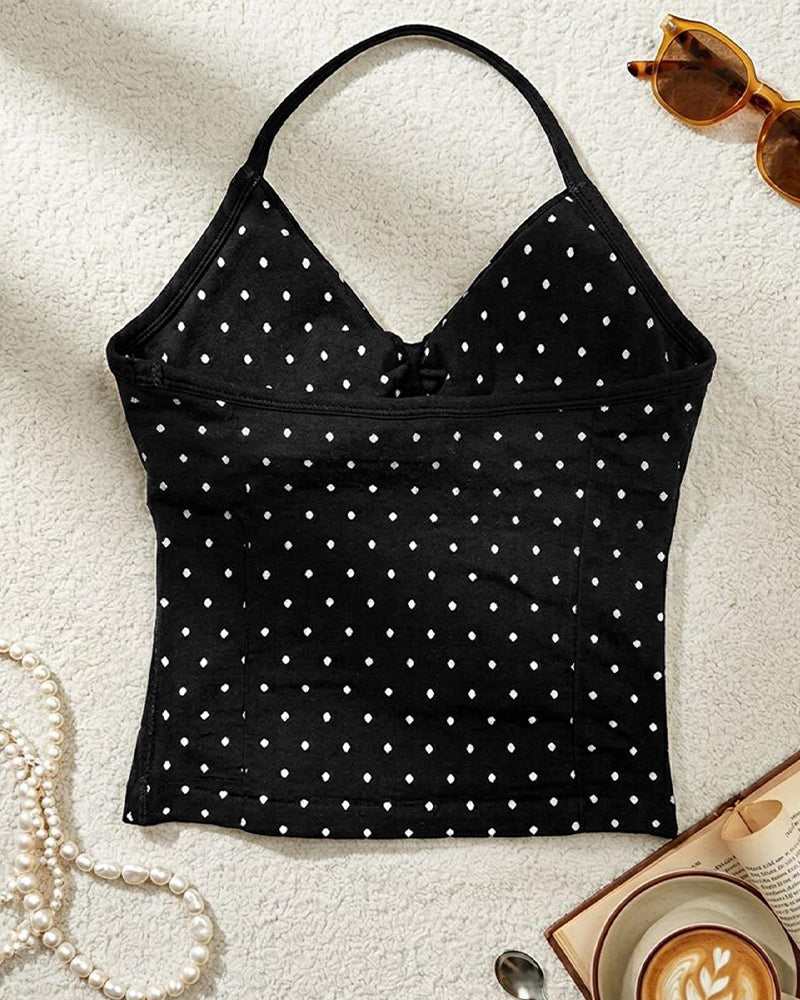 Halter Tank Top Sports Set