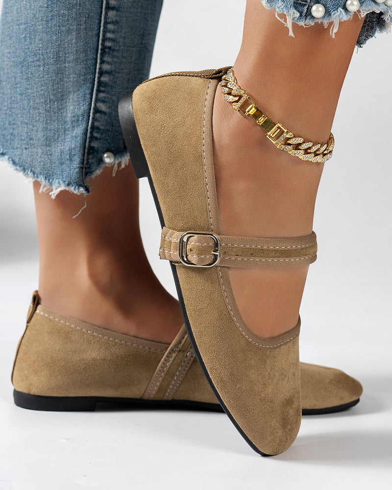 Women's Vintage Classy Elegant Square Toe Classic Mary Jane Shoes 2024 f/w shoes spring summer