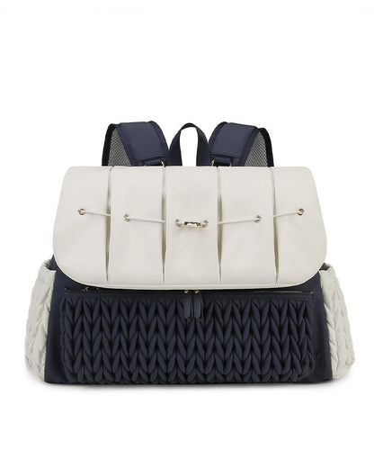 Quilted Double-Shoulder Mommy Bag