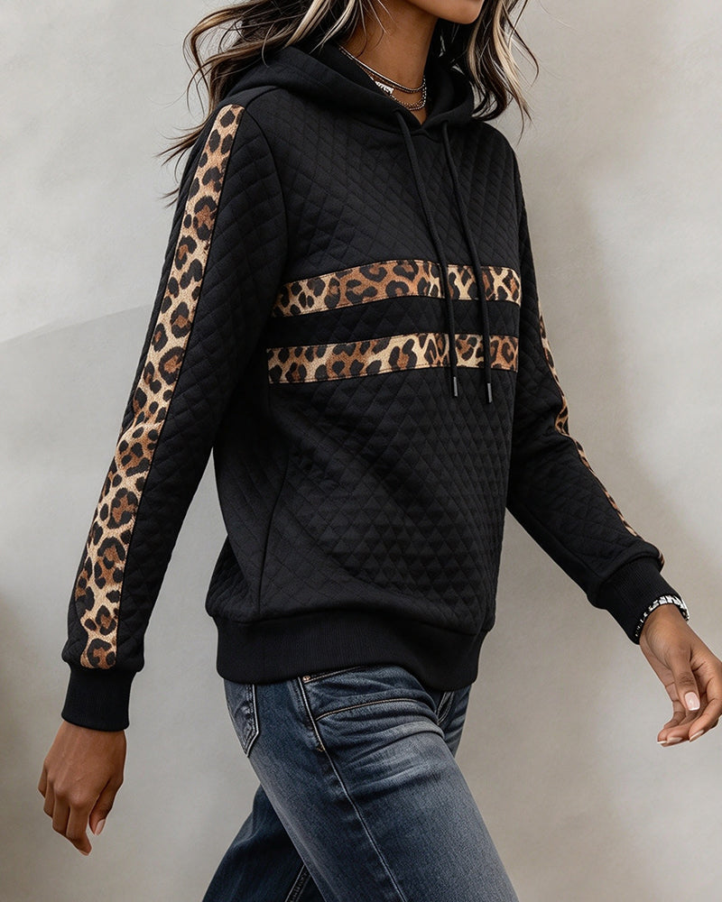 Argyle Leopard Slim Fit Sweatshirt 2024 f/w hoodies & sweatshirts spring