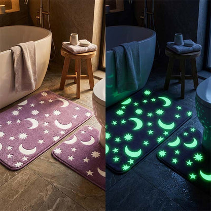 Glow-in-the-dark coral fleece floor mat 2024 f/w accessories bathroom gadget spring、summer