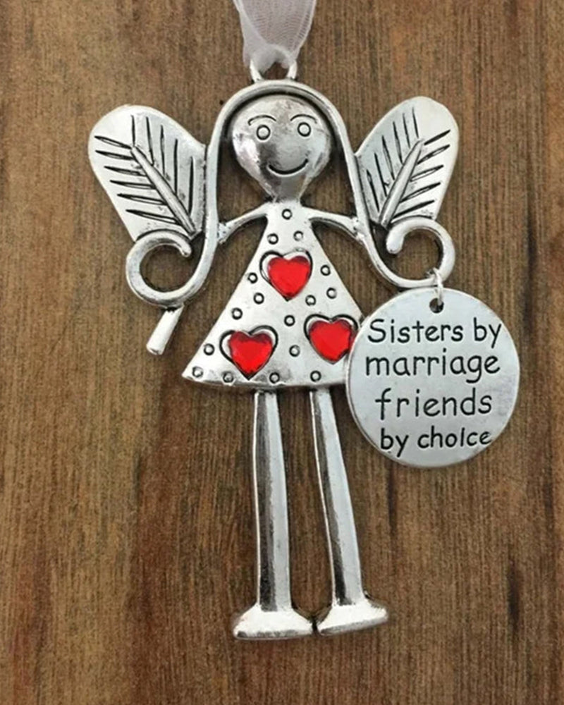 Crazy beautiful friends forever - angel ornament christmas gift ACCESSORIES Christmas