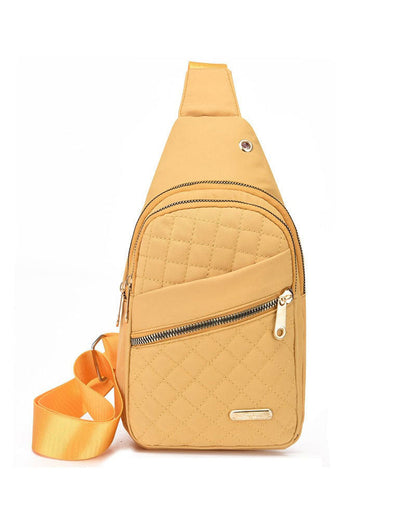 Women's Fashion Embroidered Quilted Chest Bag