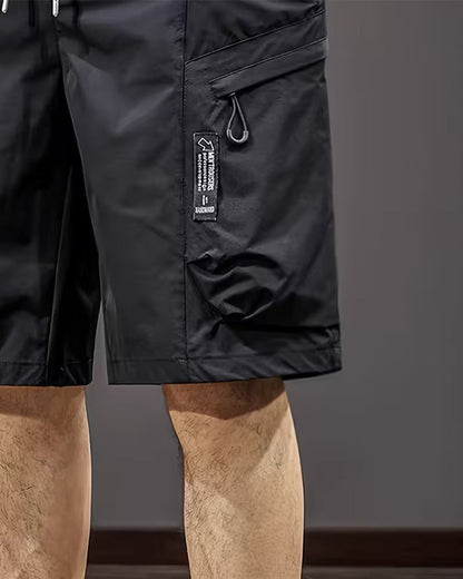 Men's Drawstring Solid Casual Bermuda Pant