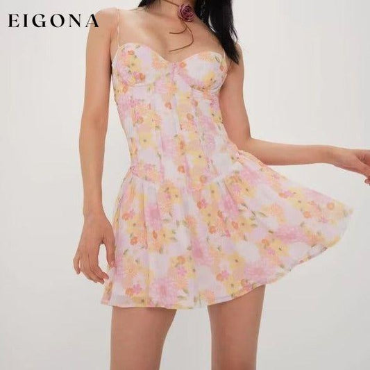 French Dress, sexy tube top holiday all occasion Birthday Short Floral Dress Pattern clothes dress dresses short dresses