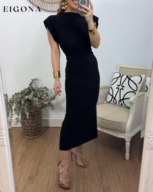 Sleeveless solid color elegant long dress casual dresses party dresses summer