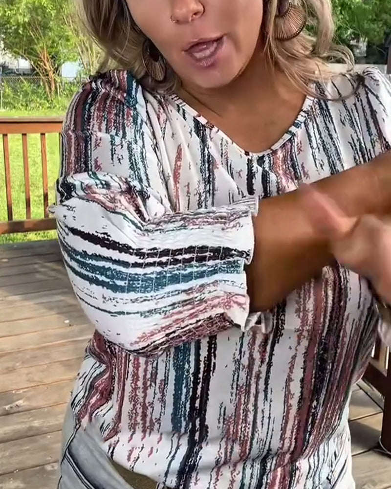 Crew Neck Casual Printed T-Shirt