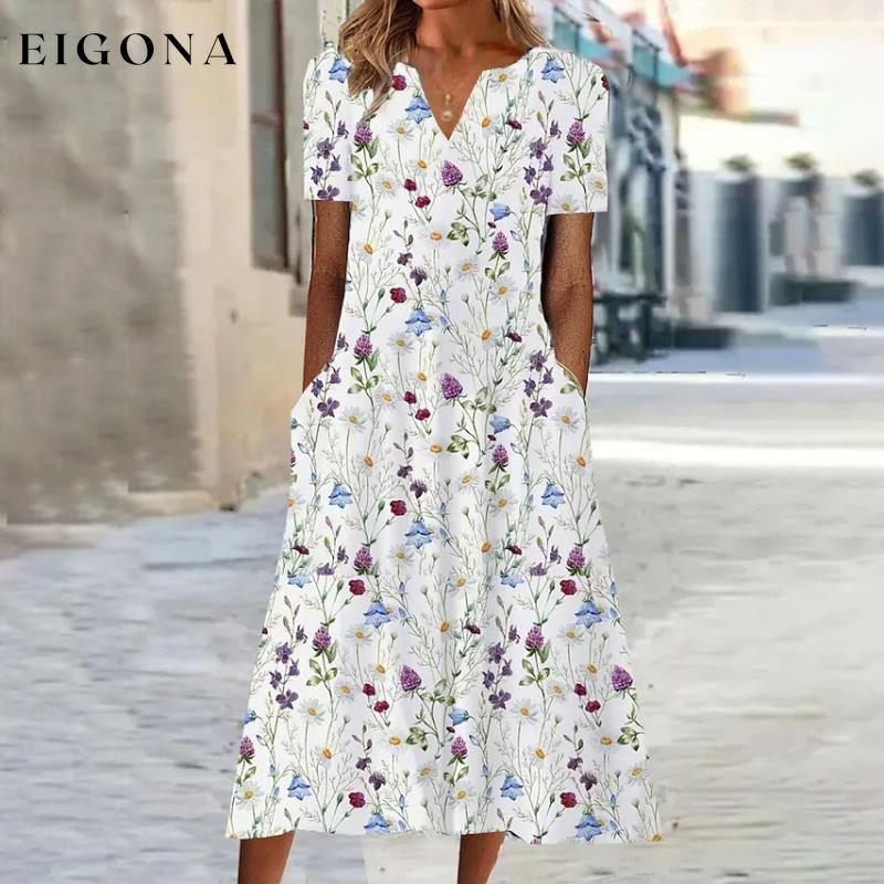 Floral Print Casual Dress best Best Sellings casual dresses clothes Plus Size Sale short dresses Topseller