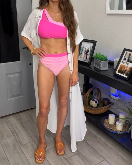 Camicia lunga tinta unita con risvolto