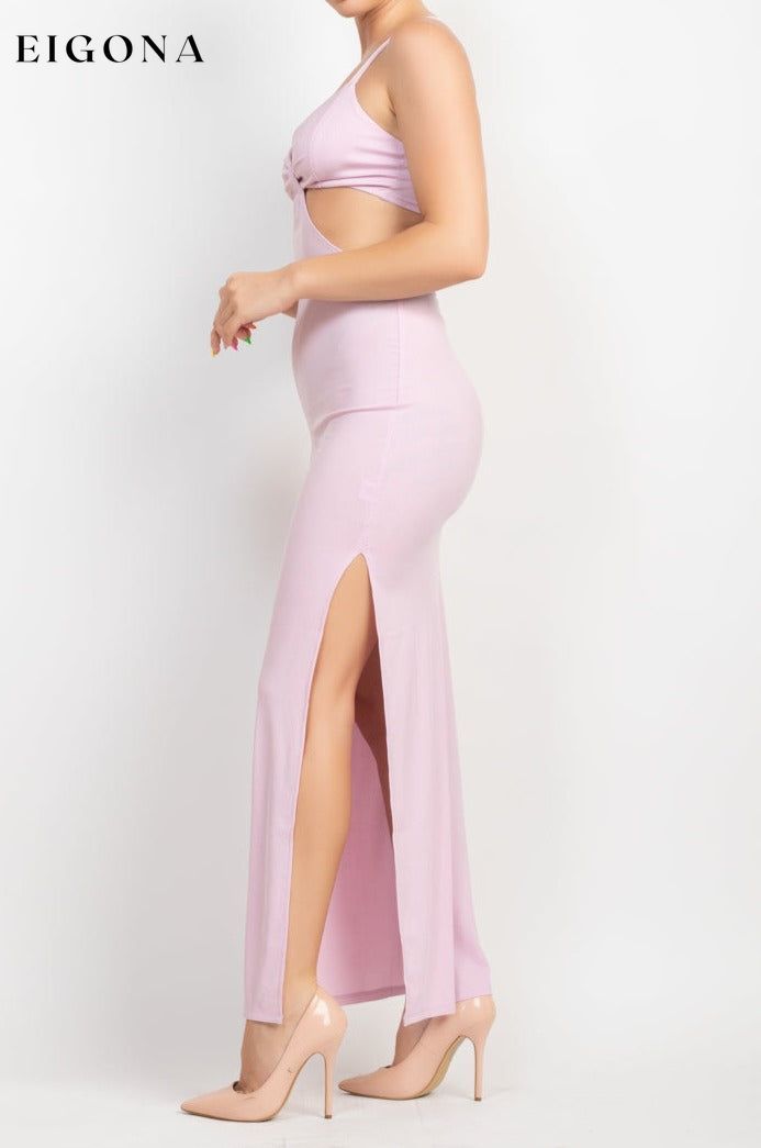 Cutouts Side Pink Slit Maxi Dress APPAREL bodycon CCPRODUCTS clothes cut out dress cut out dresses cutout dress cutout dresses dress DRESSES long dress long dresses maxi dress NEW ARRIVALS onlinefashionstore Pink Lavender slit dress