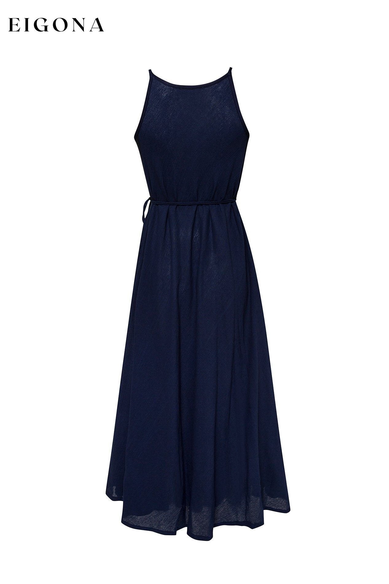 CALLIE MAXI DRESS 100% Cotton Dress - NAVY clothes dresses maxi dress verishop