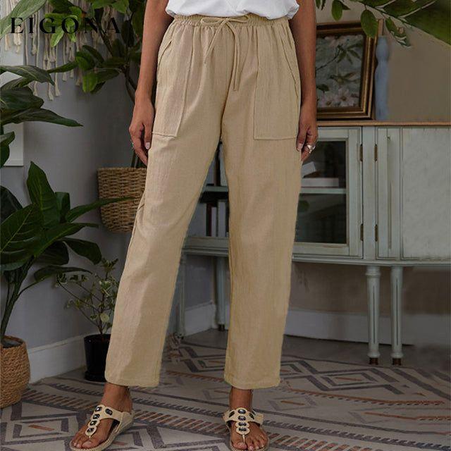 Casual Straight Pants Khaki best Best Sellings bottoms clothes pants Plus Size Sale Topseller