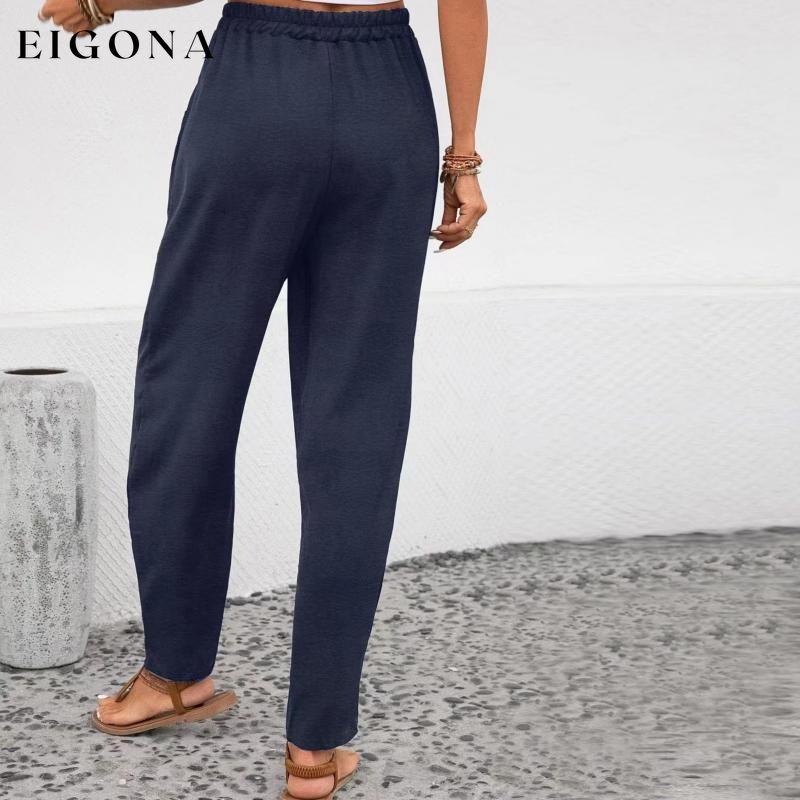 Casual Solid Color Trousers best Best Sellings bottoms clothes pants Sale Topseller