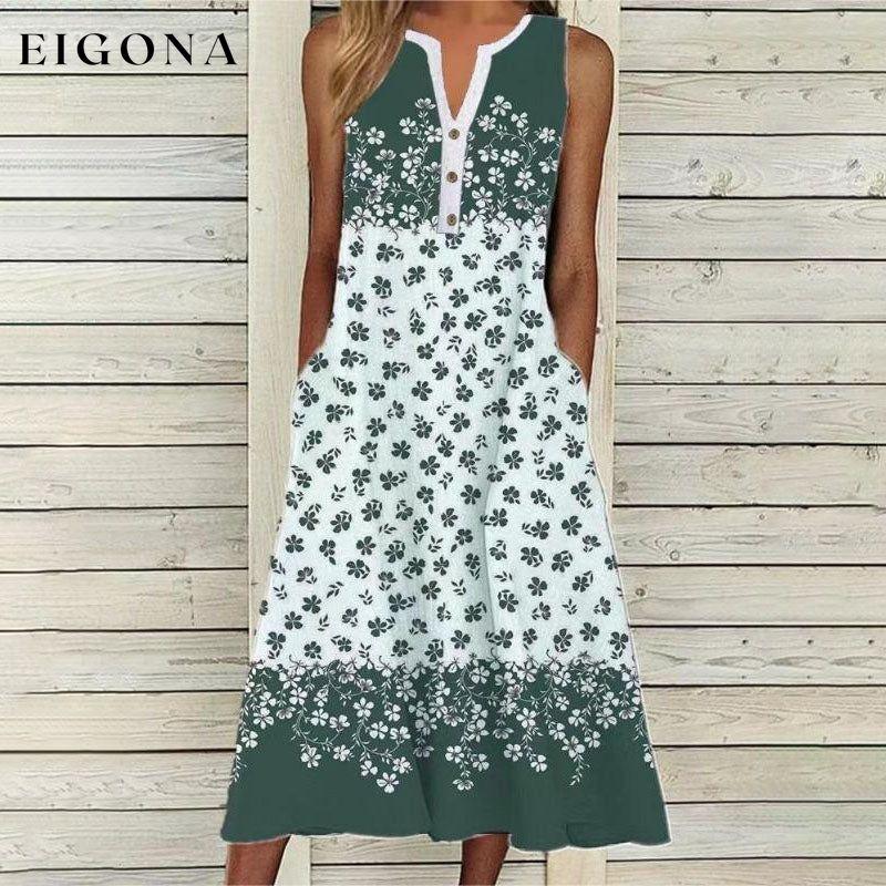 Casual Floral Sleeveless Dress best Best Sellings casual dresses clothes Plus Size Sale short dresses Topseller