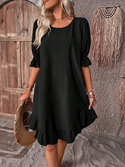 Summer Short Dress Black