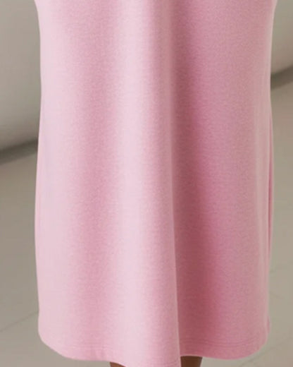 Long-Sleeved Hooded Loose Casual Dress