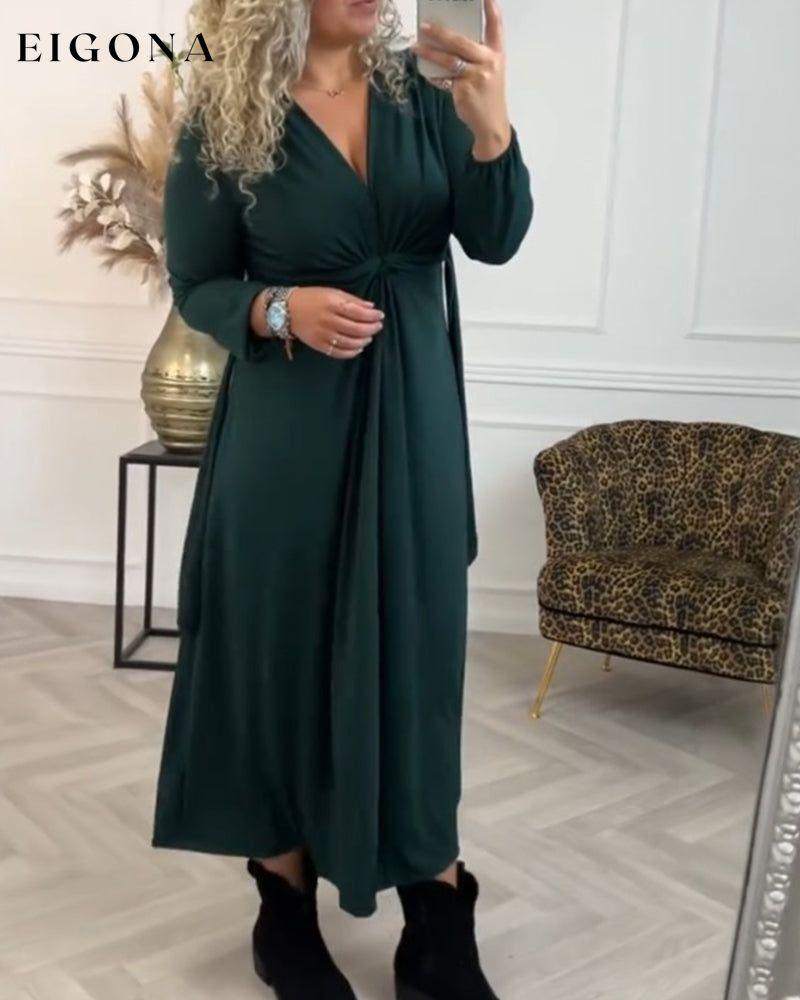 Sexy solid color Long Sleeve Dress 2023 f/w 23BF casual dresses Clothes Dresses