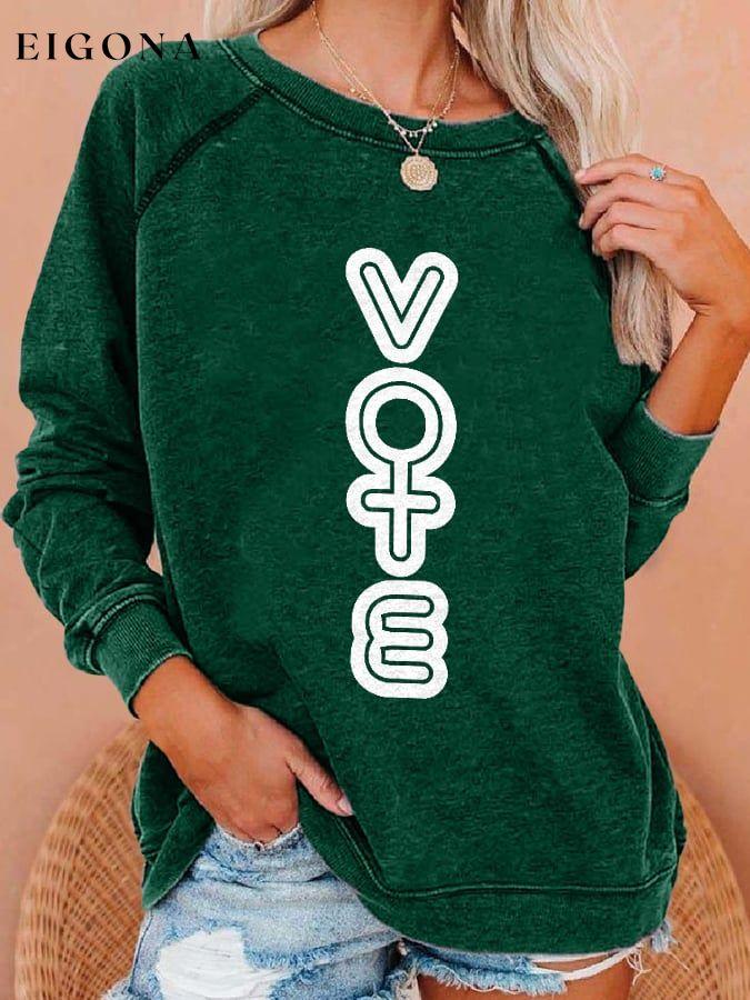 Female Vote Print Sweatshirt roe