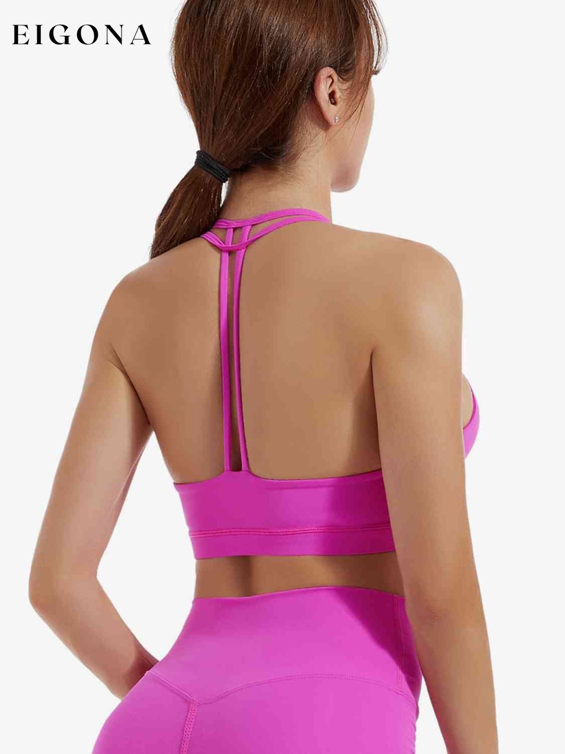 T-Back Sports Bra 2 pieces active wear clothes J@S setv Ship From Overseas Shipping Delay 09/29/2023 - 10/04/2023 workout setv