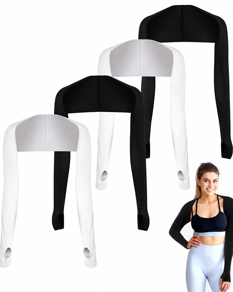 Women's 4-Pack Cooling UV Protection Arm Sleeves with Thumb Holes 2024 f/w accessories spring summer
