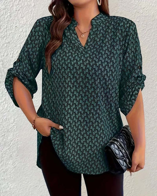 V-Neck Elegant Sophisticated Bohemian Blouse blouses & shirts spring summer