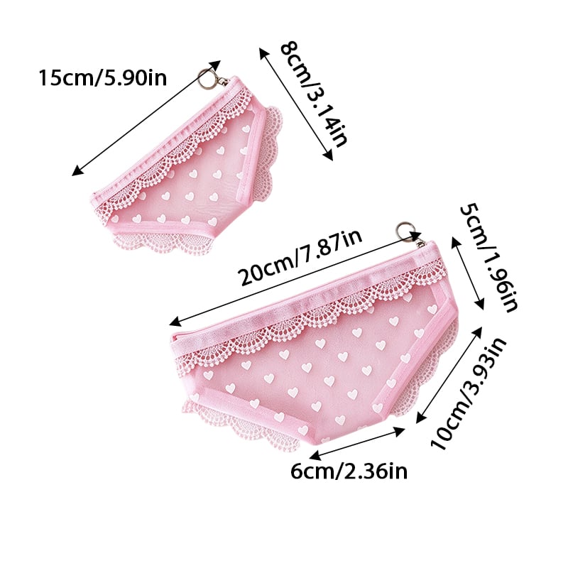 Heart-Shaped Triangular Bag bag storage bag