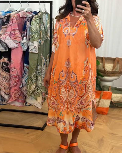 Kleid mit Retro-Reversdruck