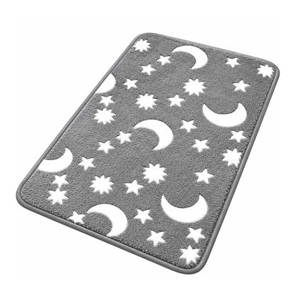 Glow-in-the-dark coral fleece floor mat 2024 f/w accessories bathroom gadget spring、summer