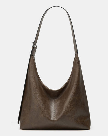Women's Solid Color PU Leather Shoulder Bag 2024f/w bags spring summer