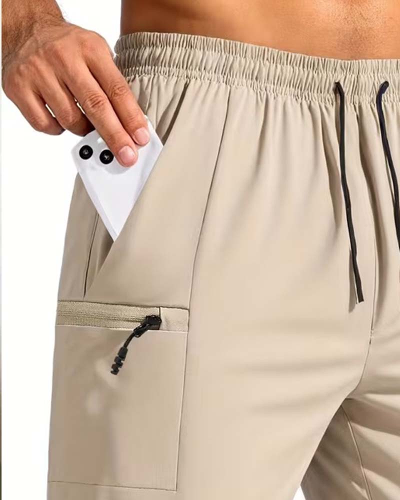 Men's Drawstring Cargo Casual Shorts