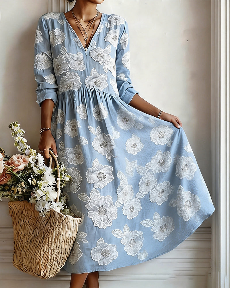 Floral Print Vacation Dress