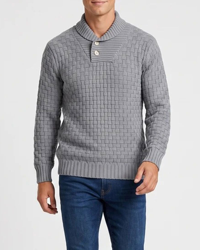 Men's Plaid Casual Pullover