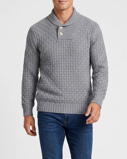Men's Plaid Casual Pullover