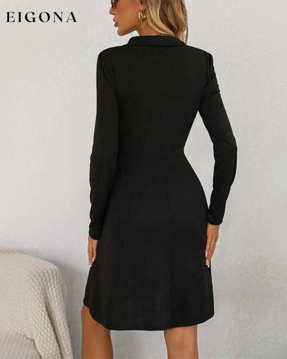 Lapels Elegant Knee-Length Dress 2023 f/w 23BF casual dresses Clothes Dresses spring