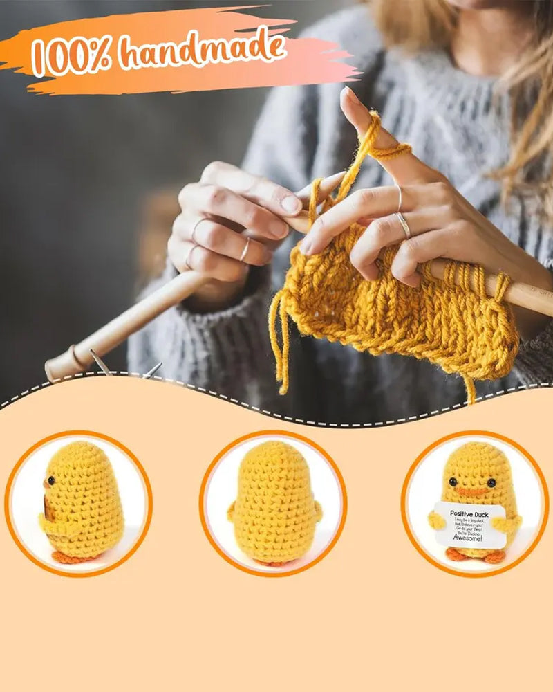 Anatra positiva all'uncinetto