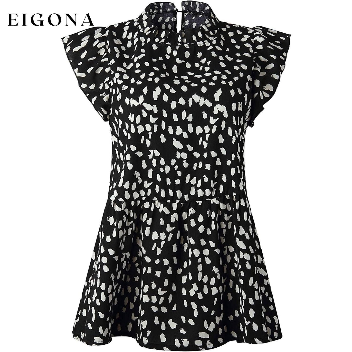 Women's Casual Floral Print Babydoll Blouse Tunic Tops __stock:200 __stock:500 clothes Low stock refund_fee:800 tops