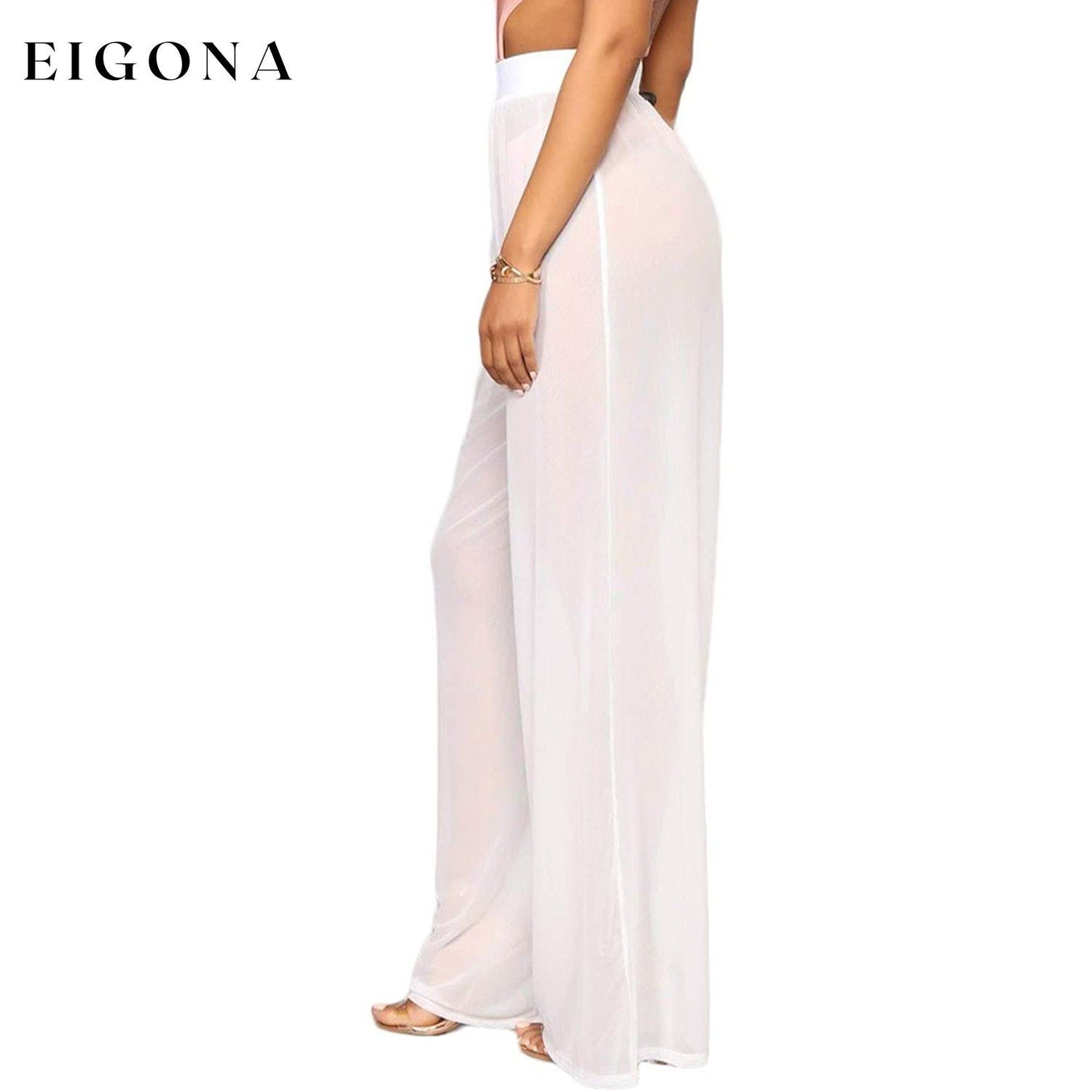 Awoscut Women See Through Sheer Mesh Pants __stock:500 bottoms refund_fee:800