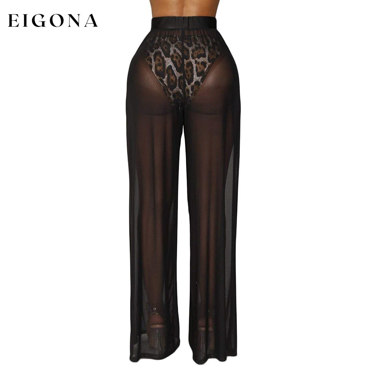 Awoscut Women See Through Sheer Mesh Pants __stock:500 bottoms refund_fee:800