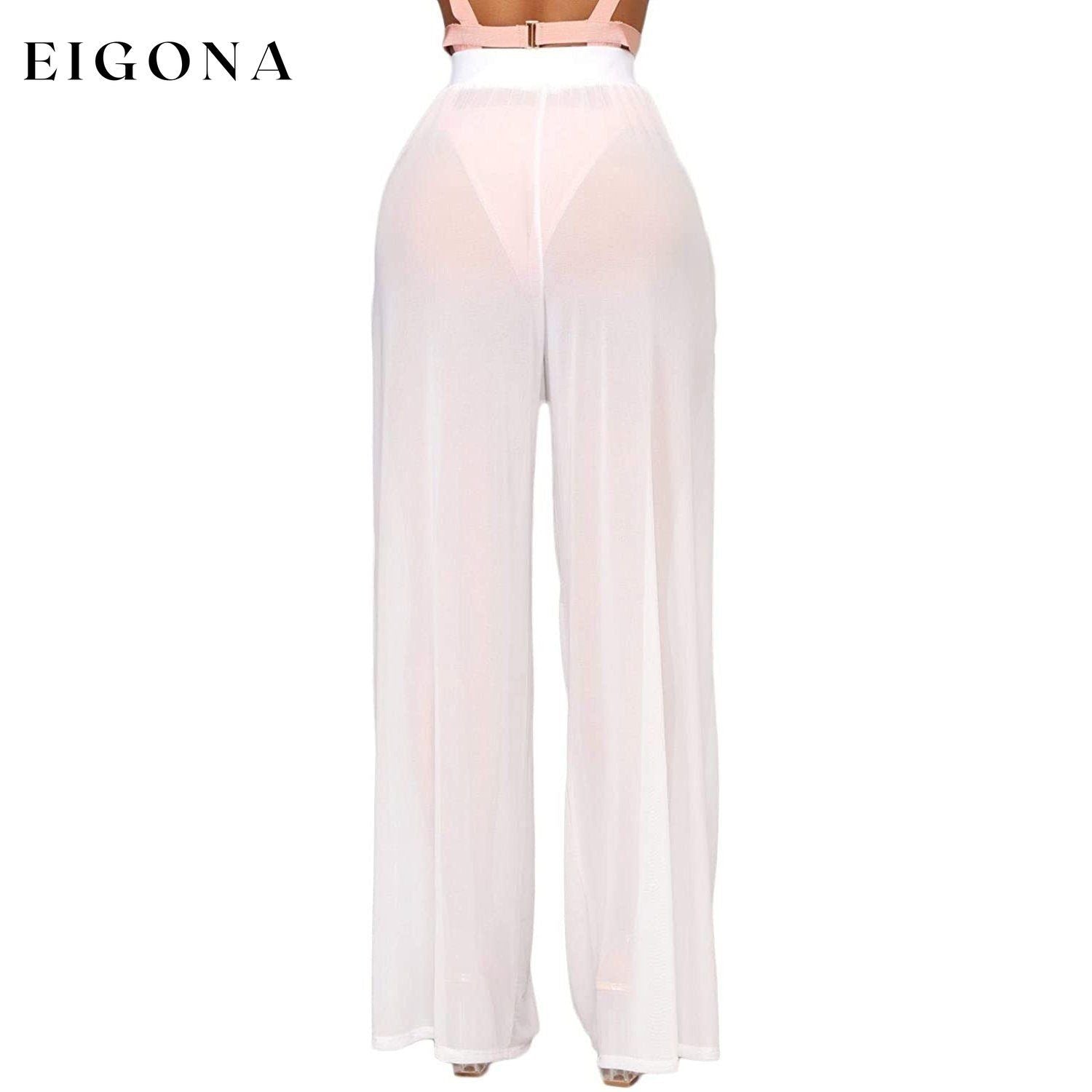 Awoscut Women See Through Sheer Mesh Pants __stock:500 bottoms refund_fee:800