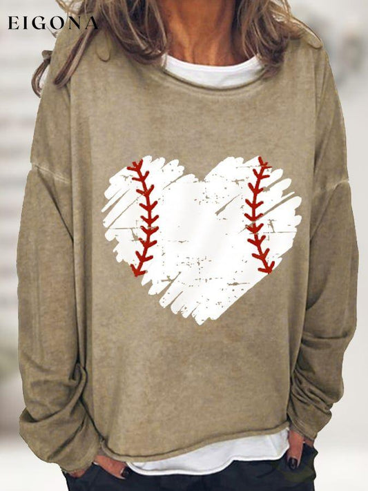 Women's Baseball Love Casual Long-Sleeve T-Shirt