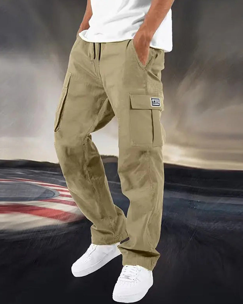 Men's Multi Pocket Cargo Straight Leg Pant