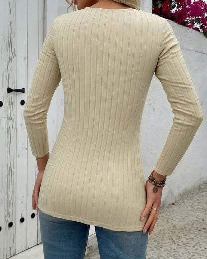 Mock Neck Floral Casual Top