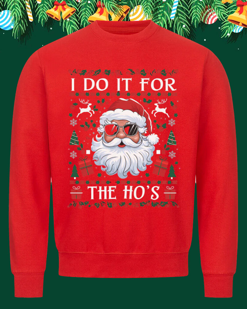 Men's For the Ho`s Christmas Sweatshirt 2024 f/w christmas hoodies & sweatshirts man men's christmas