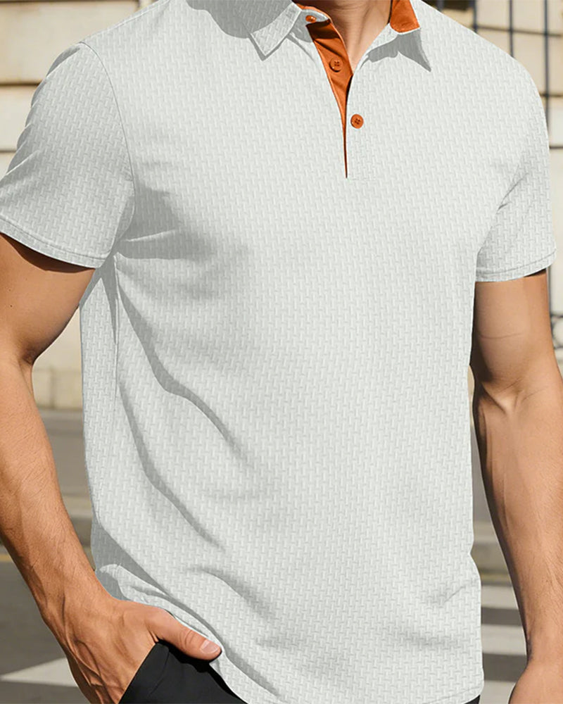 Men's Solid Color Short Sleeve T-Shirt
