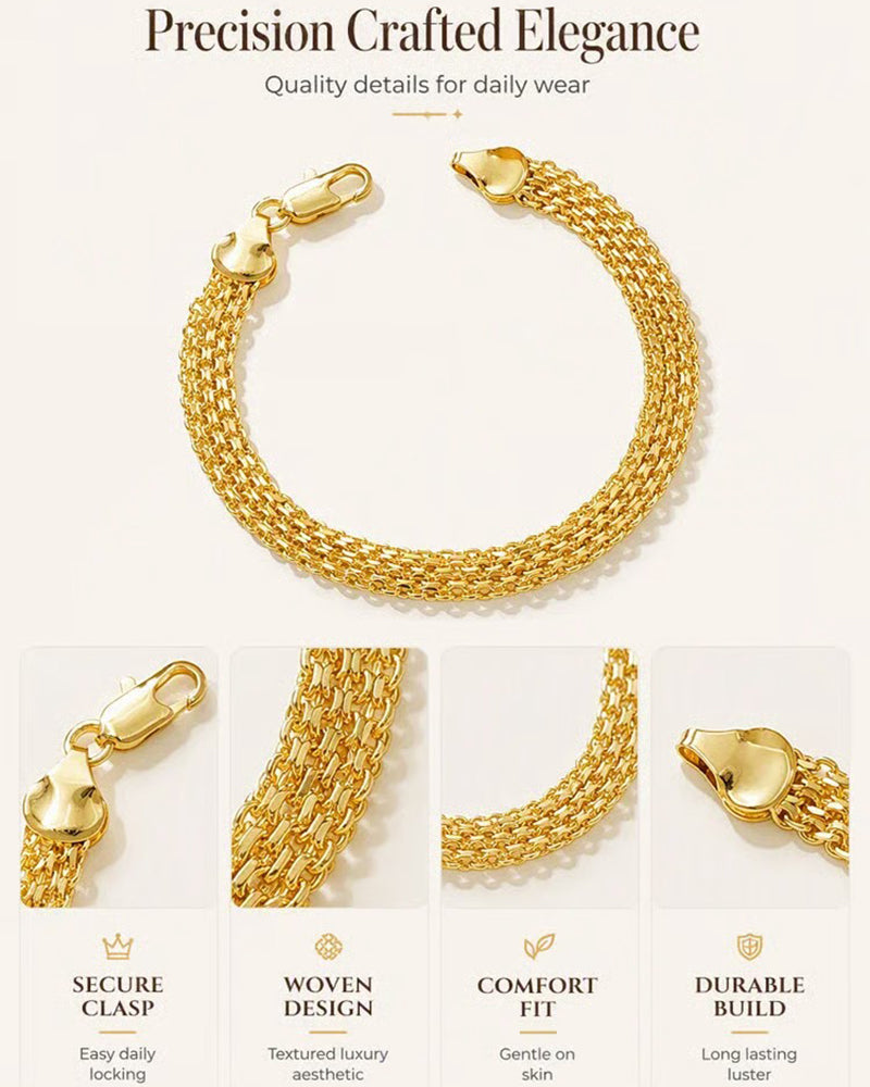 Wide Woven Mesh Bracelet 2024 f/w jewelry spring summer