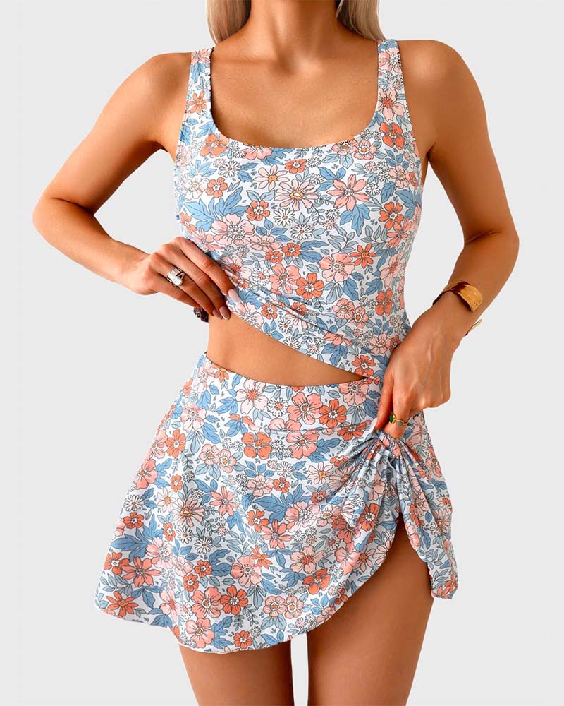Side-Tie Vacation-Style Tankini