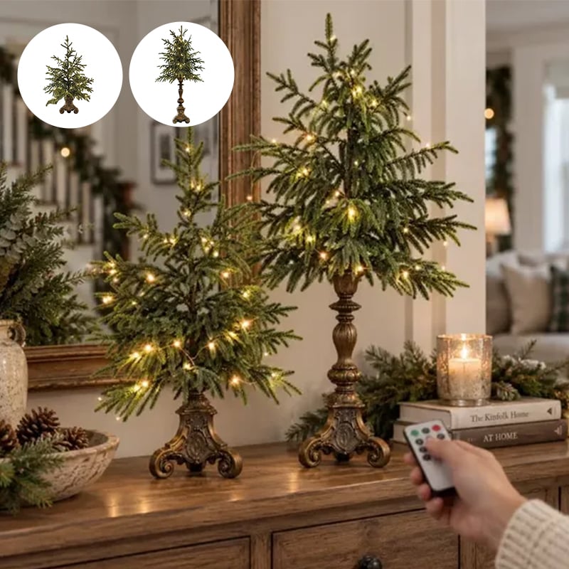 Lighted Tabletop Christmas Tree